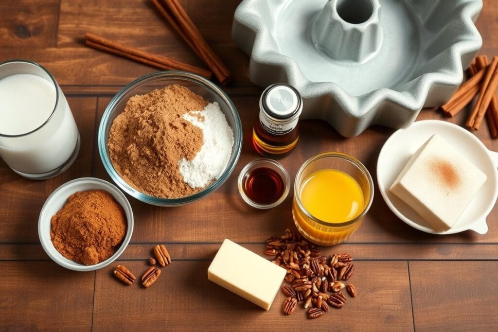 Cinnamon Roll Bundt Cake Ingredients