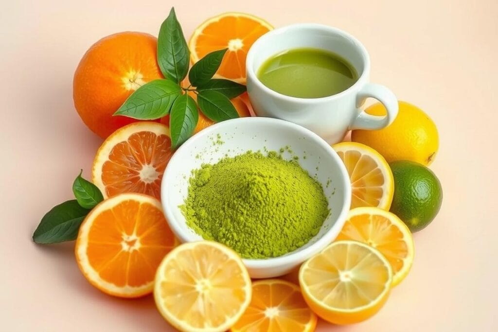 Citrus Fruits and Matcha Pairing