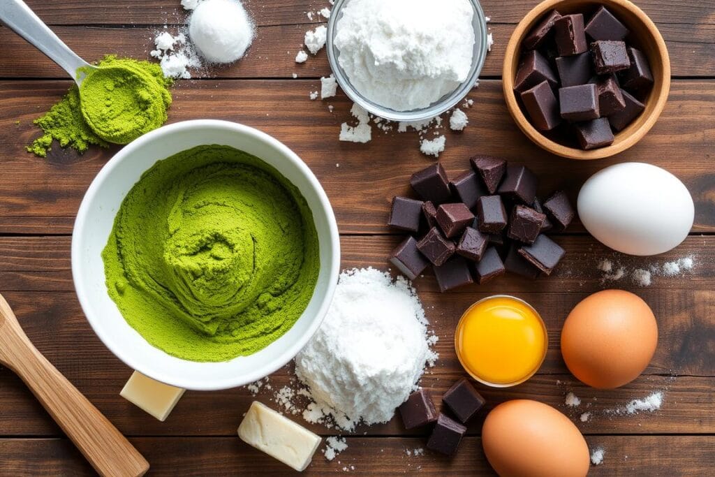 Matcha Brownies Ingredients