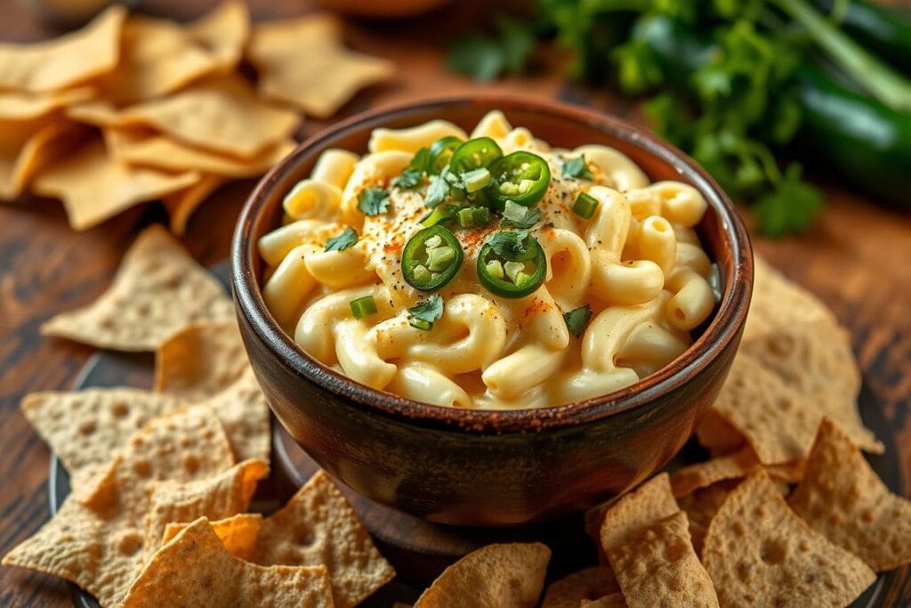 beef queso mac and cheese​