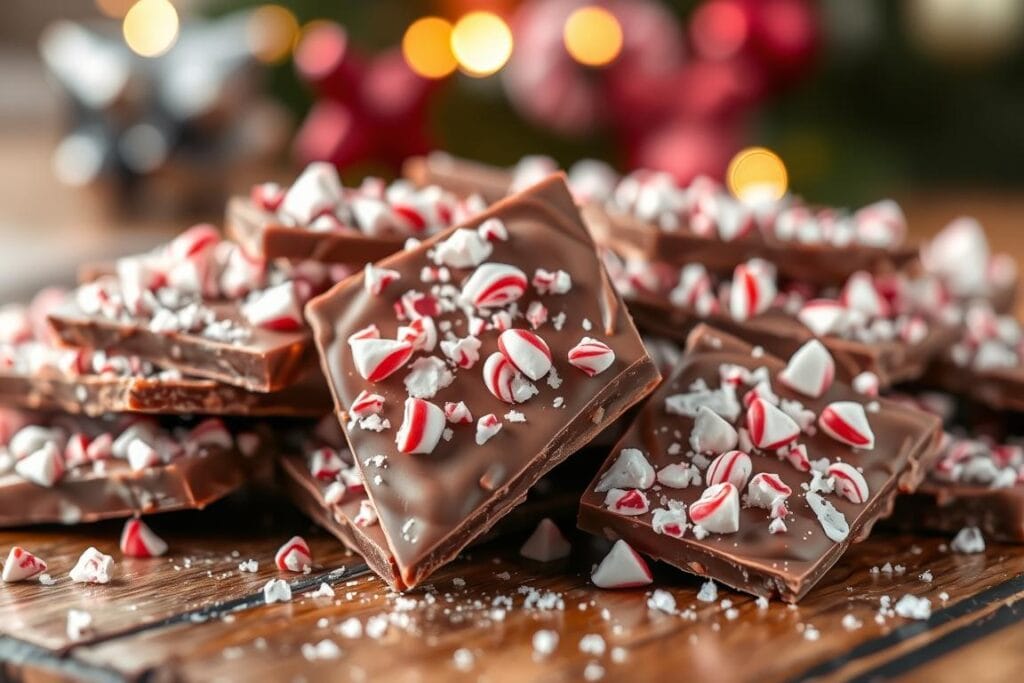 milk chocolate peppermint bark