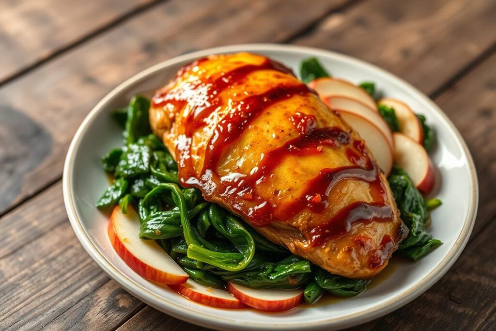 Apple Glazed Chicken Dish