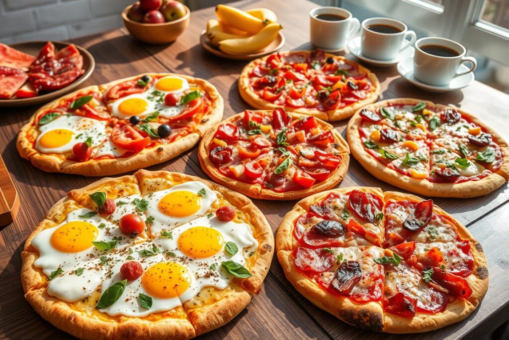 Breakfast Pizza Varieties