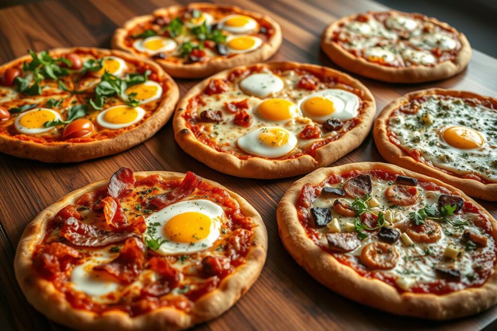 Breakfast Pizza Varieties