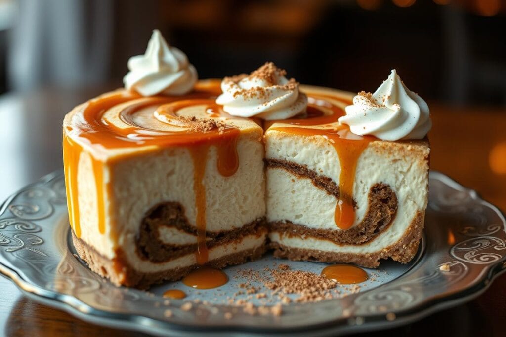 Cinnamon Roll Cheesecake Dessert