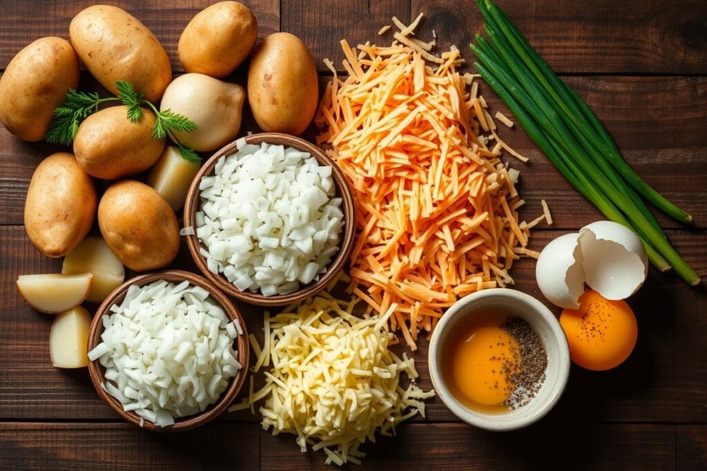 Ingredients for Air Fryer Hash Browns