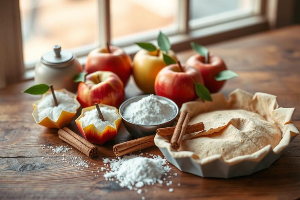 Origami Apple Pie Ingredients