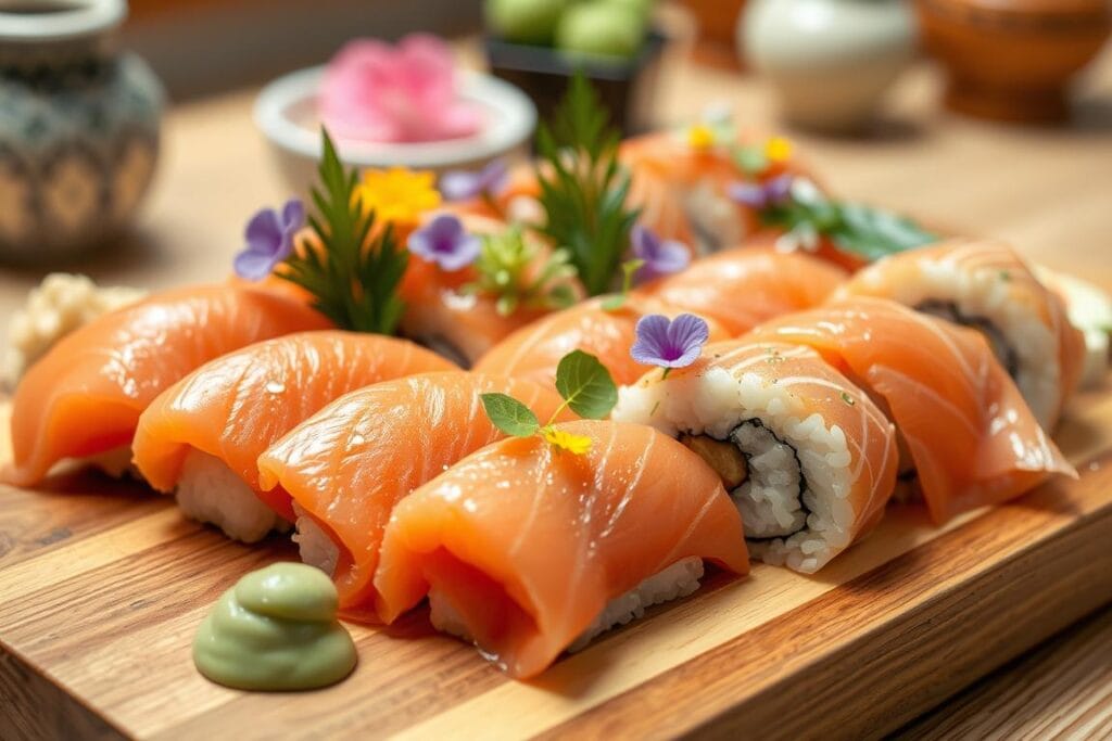 Premium Salmon Sushi Components