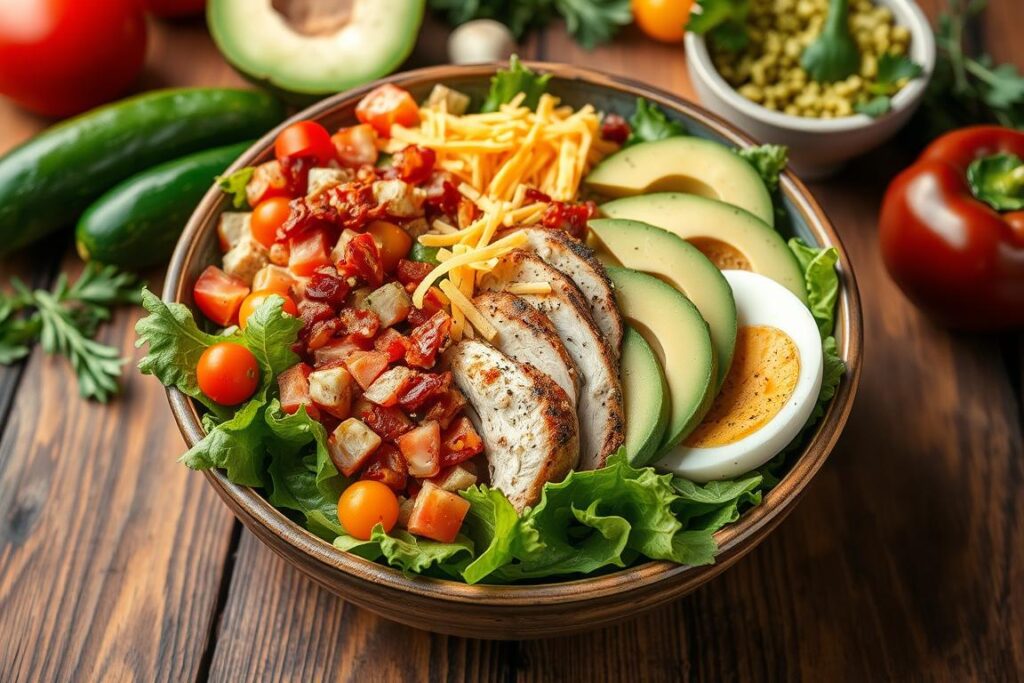 Zaxby's Cobb Salad Fresh Ingredients