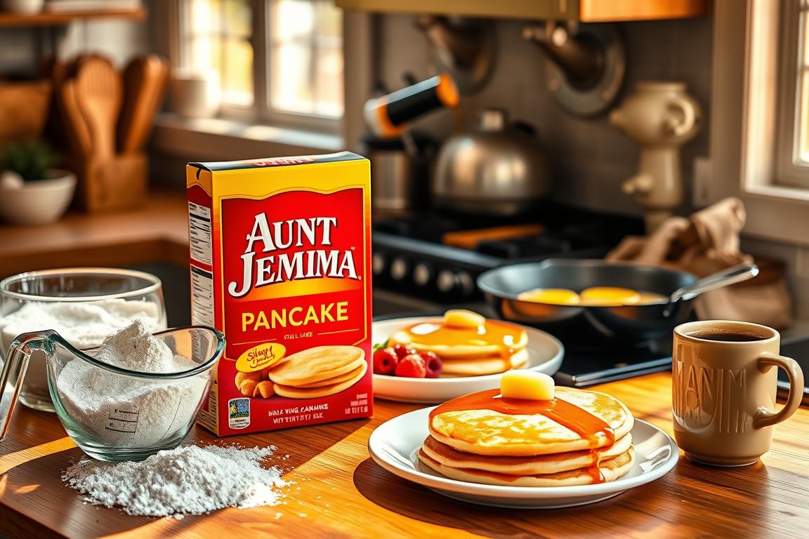 aunt jemima pancake mix​