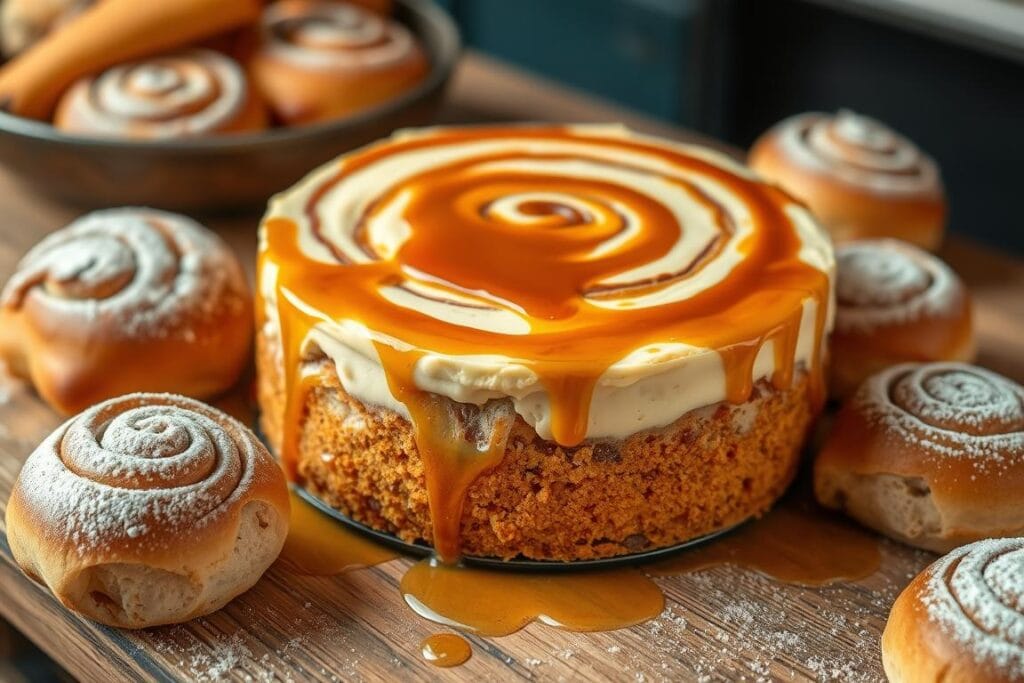 cinnamon roll cheesecake