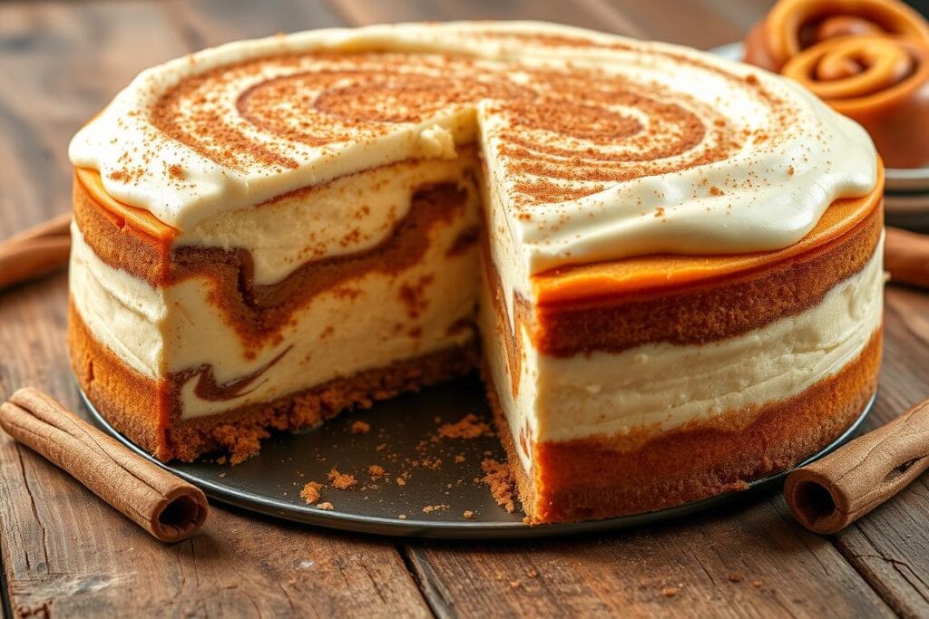 cinnamon roll cheesecake